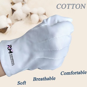 Gants de nettoyage professionnels RMI pour bijoux, respirants, avec manchette de sécurité, sans poudre, en polyester et coton blanc, pour le travail et les cérémonies - Product Image 3