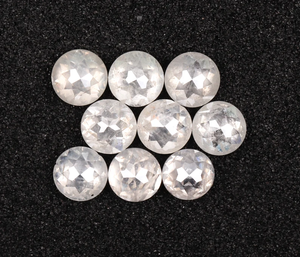 Diamant blanc naturel de 1,10 ct, 2,7 à 2,9 mm, diamant rond taille rose, diamant naturel brut extra-doux pour bague de mariage - Product Image 3
