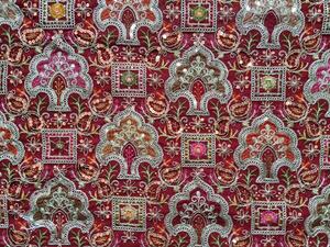 Premium 55 Inch Panna Heavy Work <b>Embroidery</b> Fabric Luxury Stone Studded Textile Wholesale Bridal Dress <b>Material</b> Factory - Product Image 3