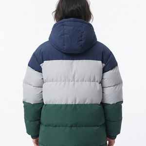 Veste d'hiver imperméable matelassée pour femme avec capuche, fermeture éclair intégrale, en toile, chaude et rembourrée, pour l'extérieur, vente en gros - Product Image 2