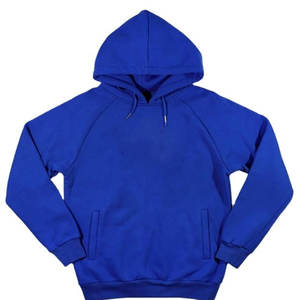 Sudaderas Personalizadas con Capucha en Azul Rey para Hermandades y Fraternidades, de Algodón y Felpa, Corte Regular Informal, para Otoño, con Bolsillos, Color Sólido - Product Image 1