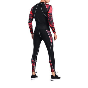 Conjunto de Rashguard Personalizado para Hombre, MMA, BJJ, Grappling, Manga Larga, Anti-UV, Secado Rápido, Ropa de Lucha para Gimnasio, Venta al Por Mayor - Product Image 4