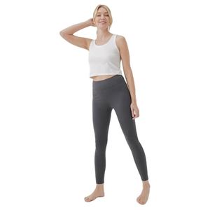 Camiseta sin mangas de punto blanca para mujer, cuello redondo, color liso, ropa informal, transpirable, longitud regular - Product Image 4