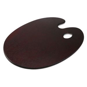 Tavolozza Ovale in Legno con Sigillo per Colori a Gouache per Pittura a Olio - Product Image 1