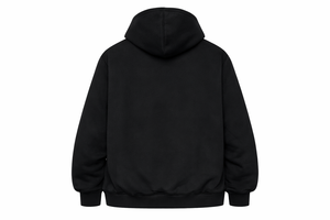 เสื้อฮู้ดสีดำสไตล์โกธิค พิมพ์ลายการ์ตูนสีชมพู 6666 มีกระเป๋าหน้า ทรงโอเวอร์ไซส์ ผ้าฟลีซบุขนสำหรับฤดูหนาว แห้งเร็ว - Product Image 3