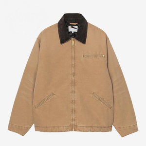 Blousons Bomber Unisexe Personnalisés d'Extérieur Hiver Zippés Anti-UV Coupe-Vent Vintage en Toile 240g Style Detroit pour Vente en Gros - Product Image 3