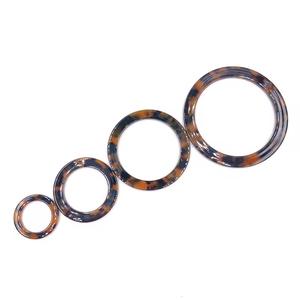 Boucles en résine naturelle, surface polie, écologiques, durables, accessoires de mode légers, résistants et longue durée d'utilisation - Product Image 3