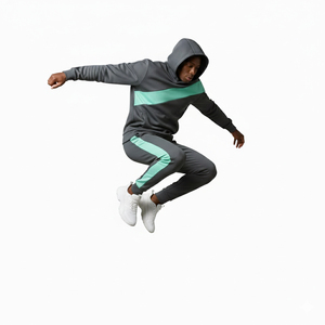 Survêtement de sport personnalisé de haute qualité pour la gym, le fitness, le jogging et la course à pied, avec logo personnalisé, en vente à prix raisonnable - Product Image 2