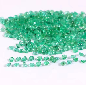 Esmeralda Natural Facetada Redonda de 2.5mm, Gema Suelta de Alta Calidad para Joyería, Venta al Por Mayor de Piedras Sueltas Facetadas Redondas - Product Image 1