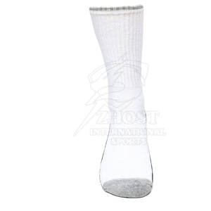 Calcetines deportivos de algodón con logotipo personalizado al por mayor, calcetines deportivos de entrenamiento con suela gruesa de rizo, en existencia. - Product Image 3