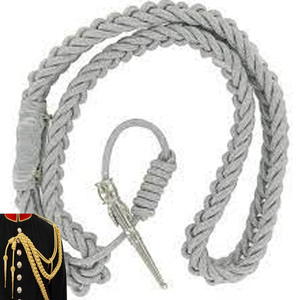 Aiguillette de Cordón Metálico Trenzado Verde para Uniformes Clásicos - Product Image 5
