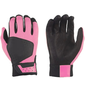 MADNI LEATHER INDUSTRIES Leather/PU <b>Baseball</b> Batting <b>Gloves</b>-Eco-Friendly Wrist Support Hook Loop Closure Adult Sizes S-XXL - Product Image 2