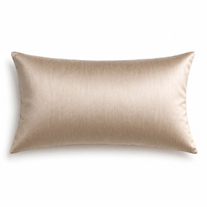 Coussin en Faux Soie avec Logo Personnalisé 18x12 Pouces Or Champagne Hôtel Resort Coussin Décoratif Vente en Gros - Product Image 3