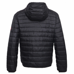 Custom <b>Mens</b> Winter Puffer Jacket Manufacturer Wholesale Black Lightweight Hooded <b>Warm</b> Down <b>Coat</b> Outerwear Factory Direct Supply - Product Image 2