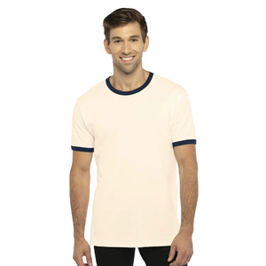Camiseta de Hombre con Cuello en V, Diseño Moderno, Alta Calidad, 100% Algodón, Tejido Dobby, Color Sólido, Corte Regular, Marca de Lujo, Logotipo Frontal - Product Image 3