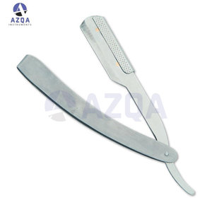 Wholesale Premium Red Handle Stainless Steel Sharp Blade Shaving Razor Wooden Style Grip Smooth Professional Grooming Tool for - Product Image 3