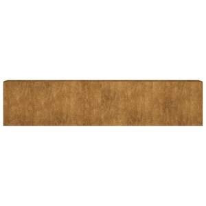 Grand lit de jardin surélevé en acier Corten résistant à la rouille, structure de jardin durable - Product Image 4