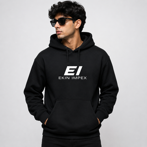 เสื้อสเวตเชิ้ตโอเวอร์ไซส์แบบมีฮู้ดสำหรับทุกเพศ สไตล์ลำลองแนวสตรีทแวร์ ผลิตจากผ้าฝ้ายฟลีซ 100% รับผลิตแบบ OEM ขายส่ง - Product Image 3