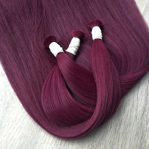 Extensión de pelo liso a granel color Burdeos vietnamita humano crudo/Virgen vendedor al por mayor Super doble dibujado mejor calidad SA - Product Image 1