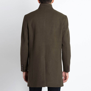 Hot Selling <b>Men's</b> Trench Wool <b>Overcoat</b> <b>Winter</b> Wear Custom Made High Quality Material OEM Service Fully Customized Sheep Button - Product Image 6