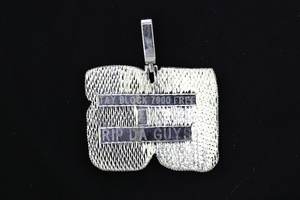 Bijoux de mode Dvars, pendentif lettre personnalisé en argent 925 plaqué or de luxe, style hip-hop, serti de diamants, nom personnalisé en moissanite - Product Image 5
