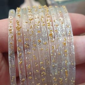 Minimal Style Raindrops Fashion Silver Plated Eco-Friendly Customizable Stackable <b>Bangles</b> for Women-Stylish Trendy Daily Wear - Product Image 1