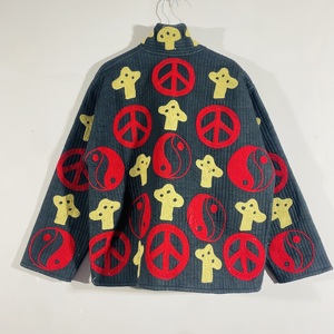 เสื้อแจ็คเก็ต Evil Eye เสื้อแจ็คเก็ต Peace Sign เสื้อแจ็คเก็ตหยินหยาง เสื้อแจ็คเก็ตโบโฮ เสื้อแจ็คเก็ตสำหรับงานเทศกาล เสื้อแจ็คเก็ตฮิปปี้ เสื้อแจ็คเก็ตแบบควิลท์ - Product Image 4