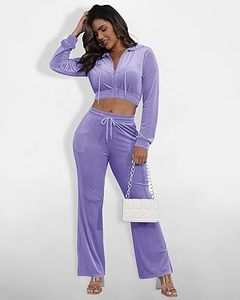 Custom Hooded Velvet Midweight Elastic Waist Yoga Jogging Purple Color <b>Ankle</b>-Length Pants Tracksuit Breathable Winter Warm Men - Product Image 2