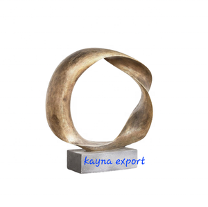 ประติมากรรมตกแต่งในร่มรูปปั้นทองตกแต่งสไตล์แฟนซีดีไซน์ทันสมัยสำหรับตกแต่งบ้าน - Product Image 1