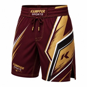 Pantalones Cortos de MMA de Alta Calidad para Hombre, 100% Poliéster, Tejido Elástico, Secado Rápido, Transpirables, Ropa de Moda, Entrenamiento de Lucha UFC - Product Image 5