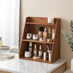 Budget Friendly Wooden <b>Makeup</b> Storage <b>Box</b> for Lipsticks, Eyeliner, Foundation and Beauty Accessories By AALIYAN IMPEX - Product Image 1