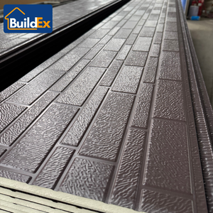 แผ่นผนังภายนอกโลหะแกะส<span class=keywords><strong>ล</strong></span>ักประหยัดพ<span class=keywords><strong>ล</strong></span>ังงานพร้อมฉนวนโฟม <span class=keywords><strong>PU</strong></span> - Product Image 3