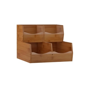 3 Piece Eco-Friendly Wood <b>Storage</b> <b>Basket</b> Sustainable Potato And Onion Pantry Organizer For Kitchen And <b>Baskets</b> On Sale - Product Image 2