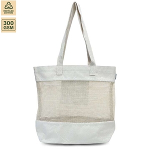 ถุงผ้าแคนวาสแบบไม่เคลือบ 130 GSM สำหรับใส่ของชำ ขนาด 42x32x14 ซม. รับทำโลโก้ตามสั่ง ขายส่ง รุ่น SS335 - Product Image 4