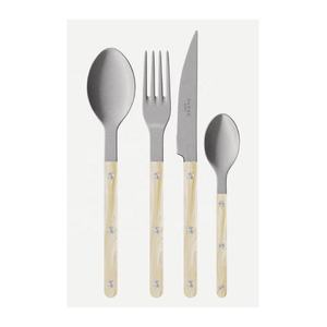 Nuevo Juego de Cubiertos Tradicional con Mango de Cuerno, Juego de Cubiertos para Cena, Acero Inoxidable Pulido Espejo, Decoración del Hogar - Product Image 3