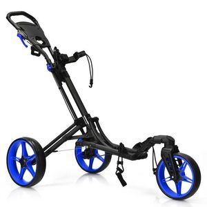 Carrello da Golf Pieghevole a 3 Ruote con Manico Regolabile e Tabellone Segnapunti - Categoria Prodotto: Carrelli da Golf - Product Image 1