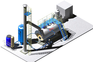Caldera de Vapor Industrial de Acero Inoxidable de Alta Eficiencia, Horizontal, de Tubos de Agua, Alimentada por Gas o Petróleo, con PLC Automático, de 1-15 Toneladas - Product Image 2