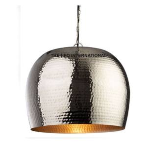 โคมไฟห้อยเพดานสไตล์อินดัสเทรียล โคมไฟงานแต่งงาน โคมไฟแขวนเพดานโลหะแบบฟาร์มเฮาส์ ชุบเงิน ขัดเงา - Product Image 1