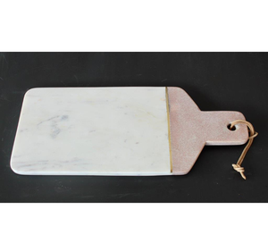 Planche à découper en laiton et marbre, planche à découper de qualité supérieure, planche à pâtisserie en marbre, planche à découper en marbre blanc pour fromage - Product Image 1