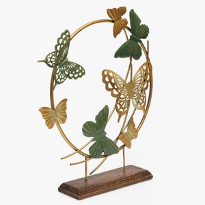 <b>Modern</b> Wooden Base Metal <b>Table</b> Object Bedroom Decor Piece Ideal For <b>Dressing</b> <b>Table</b> And Side <b>Table</b> Aesthetic Styling From India - Product Image 5