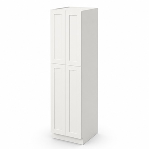 Made to Order 24 Inch <b>Tall</b> Pantry <b>Cabinet</b> 90 Inch <b>Tall</b> White Shaker 27 Inch Deep RTA Factory Direct Vietnam - Product Image 2