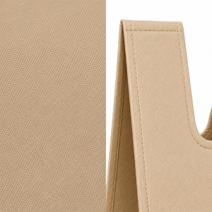 Sac fourre-tout W Cut beige pour impression personnalisée, courses et sac de caisse, sac de transport de marque pour magasin - Product Image 2