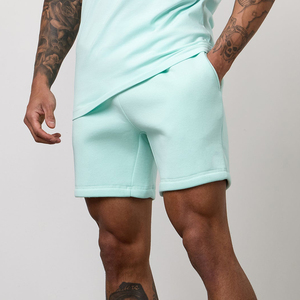 Shorts en coton pour hommes, personnalisés, de haute qualité, 100% coton, molleton, pour l'entraînement, la course à pied, décontractés, en tissu éponge français, shorts de sport - Product Image 1