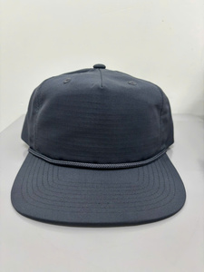 Personalize Logo & Color Soft Structured 5 Panel <b>Flat</b> Brim Snapback <b>Hat</b> with Rope for High Quality Outdoor Use Vietnam Crafted - Product Image 1