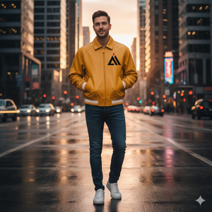 Chaqueta Varsity de Cuero Personalizada para Mujer, Estilo Bomber con Parches Bordados, Cierre de Cremallera, Puños y Dobladillo Acanalados, Impermeable y Resistente al Viento - Product Image 6