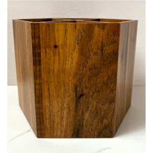 Support à Couverts en Bois Personnalisé à 4 Compartiments – Organisateur de Table pour Cuillères, Couteaux et Fourchettes – Boîte de Rangement en Bois Massif – Porte-Ustensiles en Bois - Product Image 2
