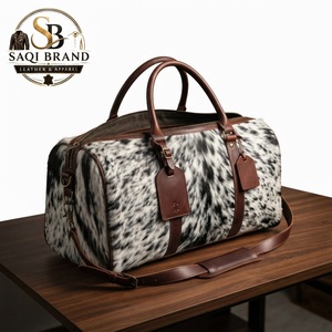 Mochila de Viaje de Cuero Genuino de Piel de Vaca con Estampado Animal, Hecha a Mano, Directo de Fábrica, 20-35L, con Cierre, Portátil, para Fin de Semana, 2026 - Product Image 1