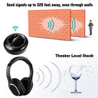 Auriculares Inalámbricos para TV con Base de Carga Automática, Auriculares de Larga Duración para Personas con Discapacidad Auditiva y Cine en Casa Familiar