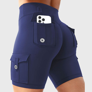 Latest Design Custom Breathable Quick Dry <b>Women's</b> Training Gym Workout Polyester Spandex Stretchable Gym <b>Shorts</b> Wholesale - Product Image 4