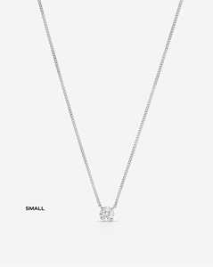 Diamond Cluster Pendant Necklace Marquise & Princess Lab Grown 14K Solid Gold Curb Chain Elegant Everyday Wear Jewelry Wholesale - Product Image 1